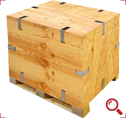 Caja de madera reutilizable Clipbox